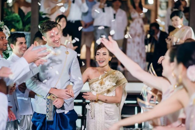 1 year ago I married my best friend 👫❤ Not a single day we are not grateful to each other 💫⭐ Looking forward to our new addition to our family 👼👼 Thank you again all friends and families for being here with us on our big day #friendsandfamily #bestfriends

#thaiwedding #mybetterhalf #nailertparkheritagehome 
📽 @godrakphotography 
 👗🧥 @vivaris.international.bridal
#weddingphotography #weddingvideos
.
.
.
.
.
.
.
#thaiengagement #thaiweddingdress
#ringceremony #weddingphotos #thaitraditional
#nailertparkheritagehome #nailertpark 
#tietheknot #bestdayever #waterblessing
#shesaidyes #engaged #expatsinthailand #weddingday #ourwedding #ThaiTradition